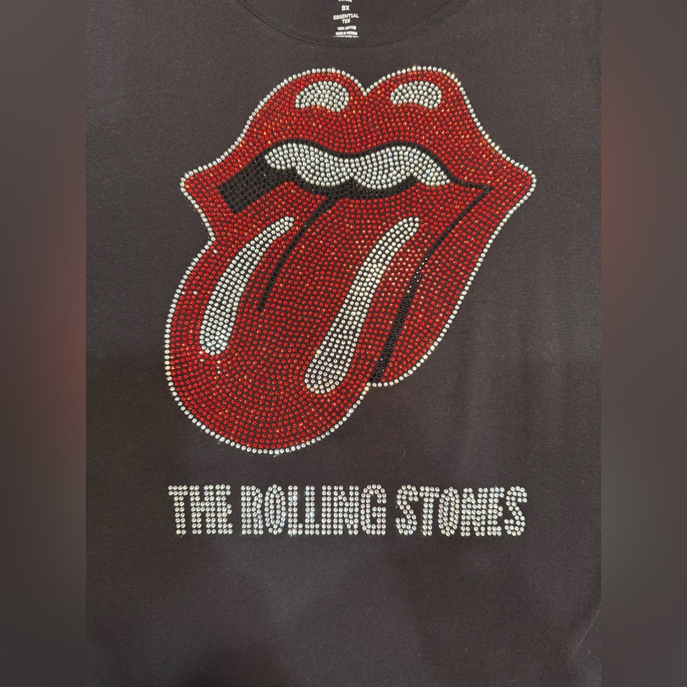 The Rolling Stones Sparkle Bling Concert T-shirt Size 2X/3X NWOT